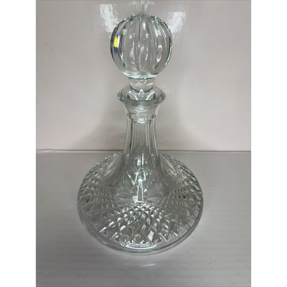 vintage Exquisite lead CRYSTAL Ships Decanter &Stopper, Excellent Condition - Picture 10 of 10